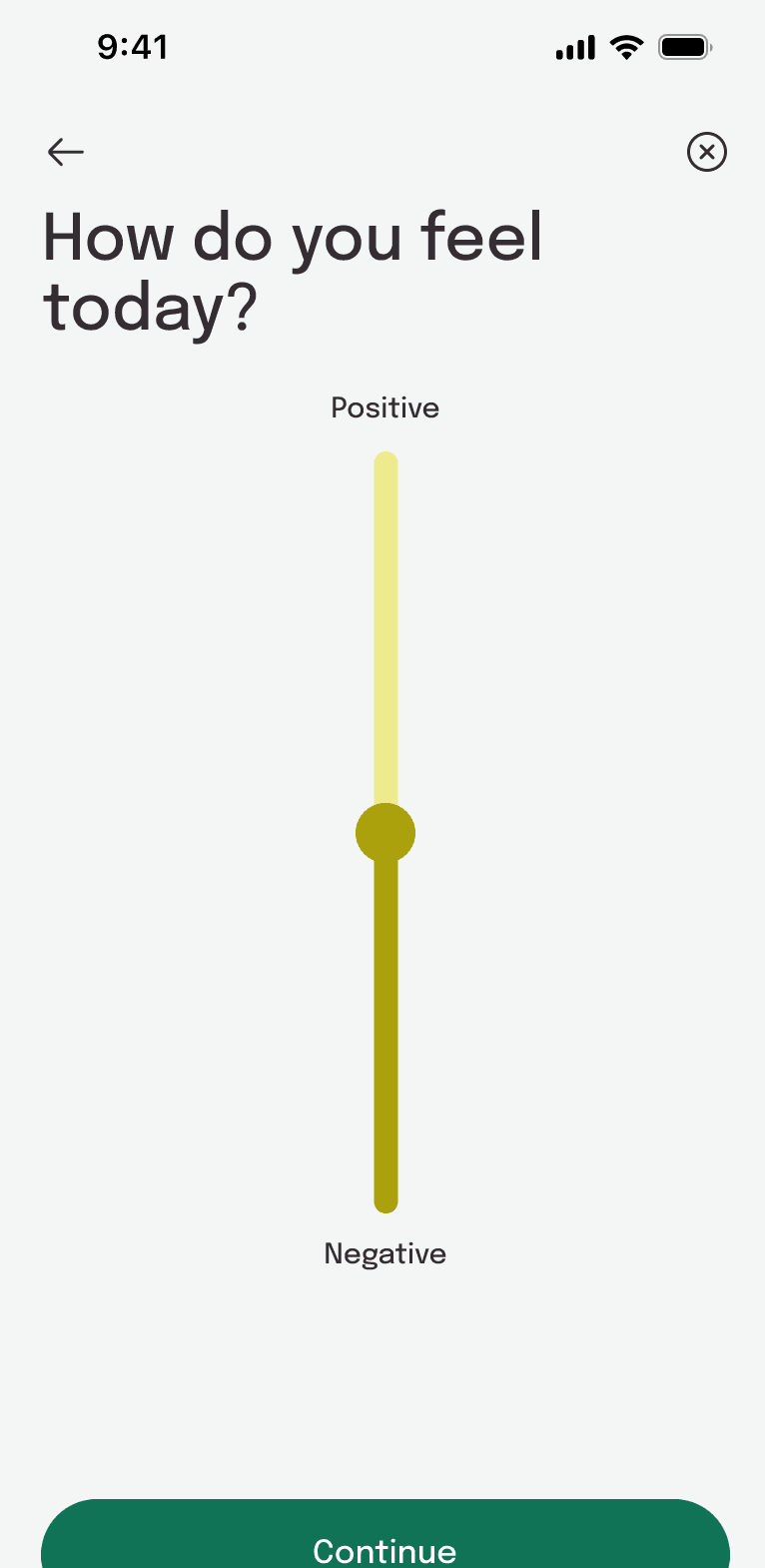 Daily mood screen